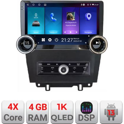 Navigatie Ford Mustang 2009-2014 Edotec  4+64 10.5 inch Incell 1K android Wifi 5Ghz gps internet CarStore Technology