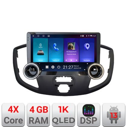 Navigatie Ford Transit V363 2015-2021 Edotec  4+64 10.5 inch Incell 1K android Wifi 5Ghz gps internet  Kit-custom CarStore Technology