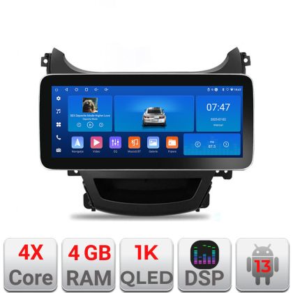 Navigatie Hyundai Elantra 2013-2015 K-359 Edotec 4+64 12.3 inch Incell 1K android Wifi 5Ghz gps internet  Q CarStore Technology