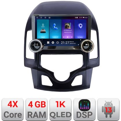 Navigatie Hyundai I30 2009-2012 clima automata Kit-i30automatic Edotec  4+64 10.5 inch Incell 1K android Wifi 5Ghz gps internet et CarStore Technology