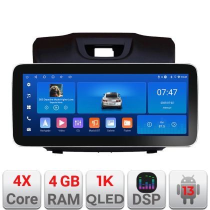 Navigatie Isuzu D-Max K-2234 Edotec 4+64 12.3 inch Incell 1K android Wifi 5Ghz gps internet CarStore Technology