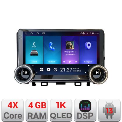 Navigatie Kia Stonic 2016-2020 Edotec  4+64 10.5 inch Incell 1K android Wifi 5Ghz gps internet  Kit-Stonic CarStore Technology