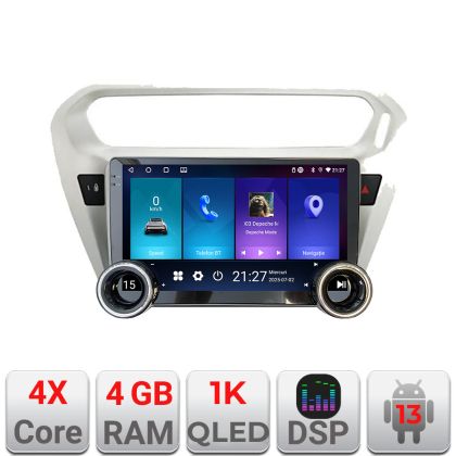 Navigatie Peugeot 301 Citroen Kit-Elisee Kit-301 Edotec  4+64 10.5 inch Incell 1K android Wifi 5Ghz gps internet S v1 CarStore Technology