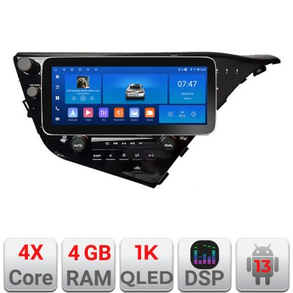 Navigatie Toyota Camry 2017-2021 Edotec 4+64 12.3 inch Incell 1K android Wifi 5Ghz gps internet  Kit-camry-2018 CarStore Technology