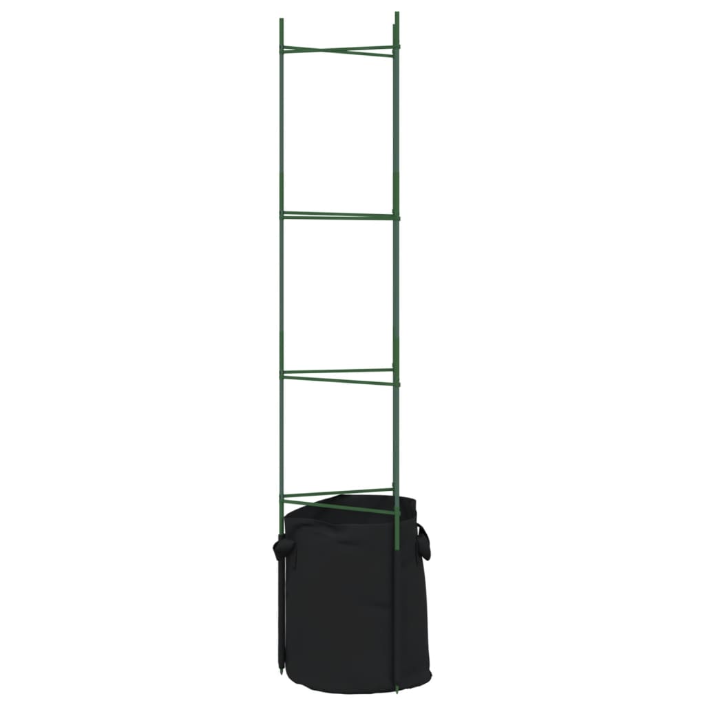 Suport pentru roșii cu saci de plante 4 buc., 154 cm oțel și PP GartenMobel Dekor