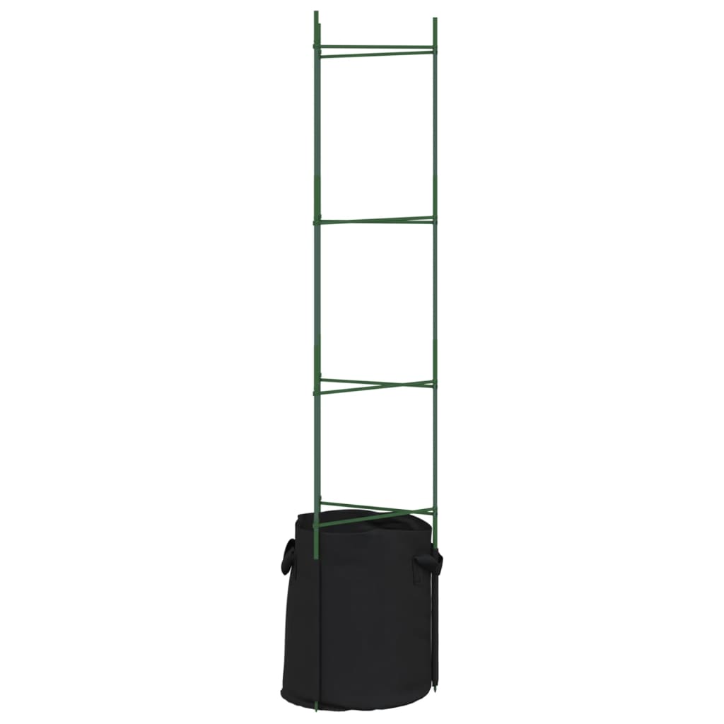 Suport pentru roșii cu saci de plante 4 buc., 154 cm oțel și PP GartenMobel Dekor