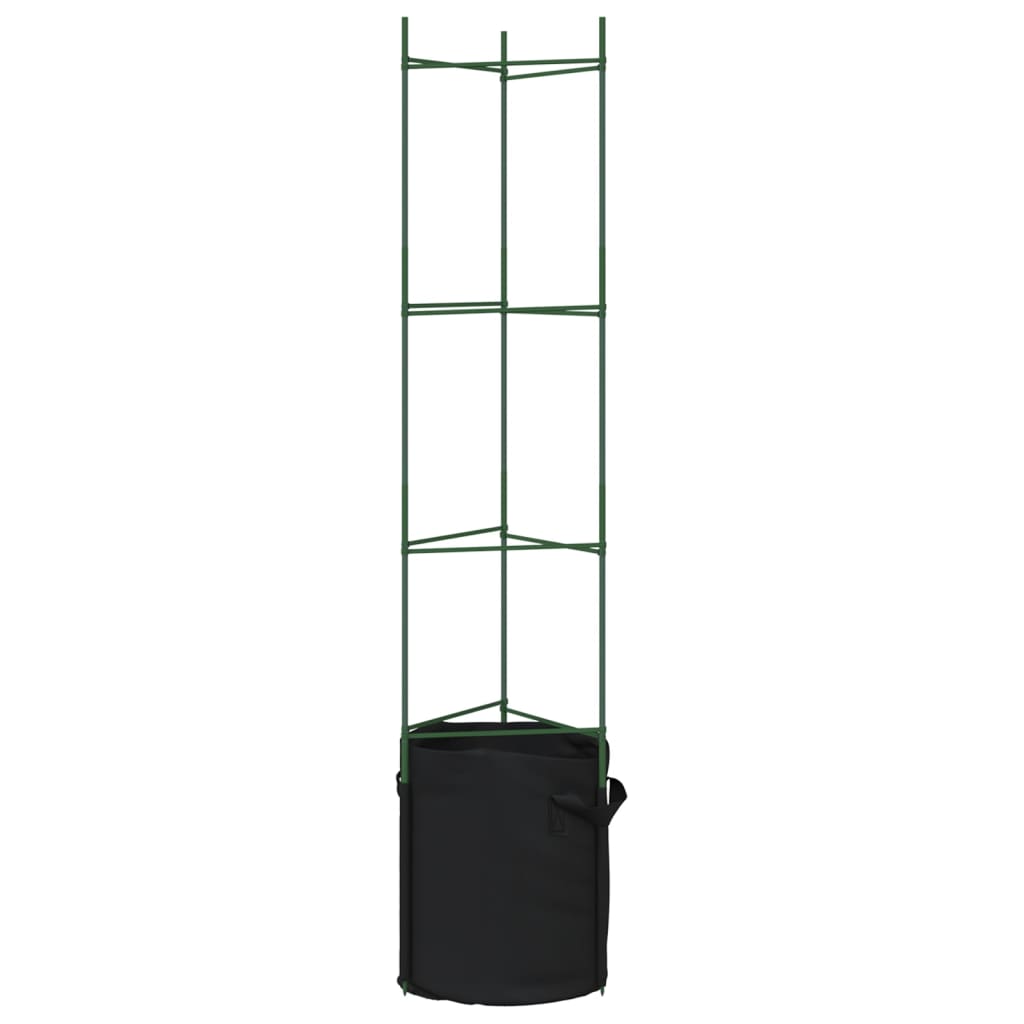 Suport pentru roșii cu saci de plante 8 buc., 154 cm oțel și PP GartenMobel Dekor