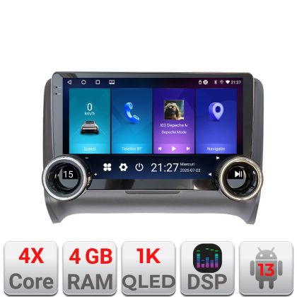 Navigatie Audi TT 2004-2011 Kit-078 Edotec  4+64 10.5 inch Incell 1K android Wifi 5Ghz gps internet CarStore Technology