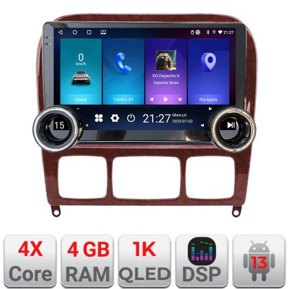 Navigatie Mercedes Clasa S 1998-2005 Kit-220 Edotec  4+64 10.5 inch Incell 1K android Wifi 5Ghz gps internet CarStore Technology