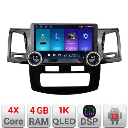Navigatie Toyota Hilux 2008-2014 Kit-143 Edotec  4+64 10.5 inch Incell 1K android Wifi 5Ghz gps internet CarStore Technology