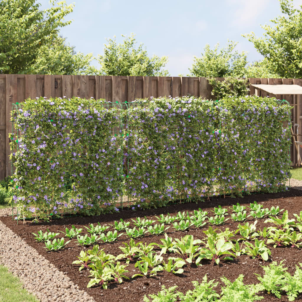 Spaliere de grădină plante cățărătoare 3 buc. oțel, cu cadru U GartenMobel Dekor