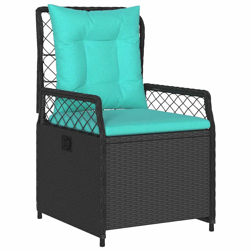 Set de masă pentru grădină 5 pcs Negru poliratan GartenMobel Dekor