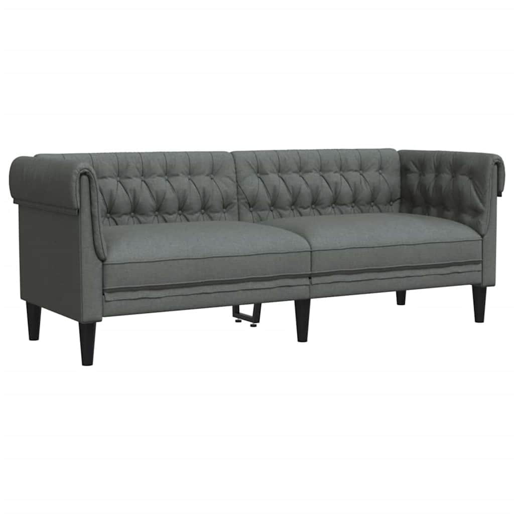 Set de canapea 3 pcs Gri închis țesătură GartenMobel Dekor