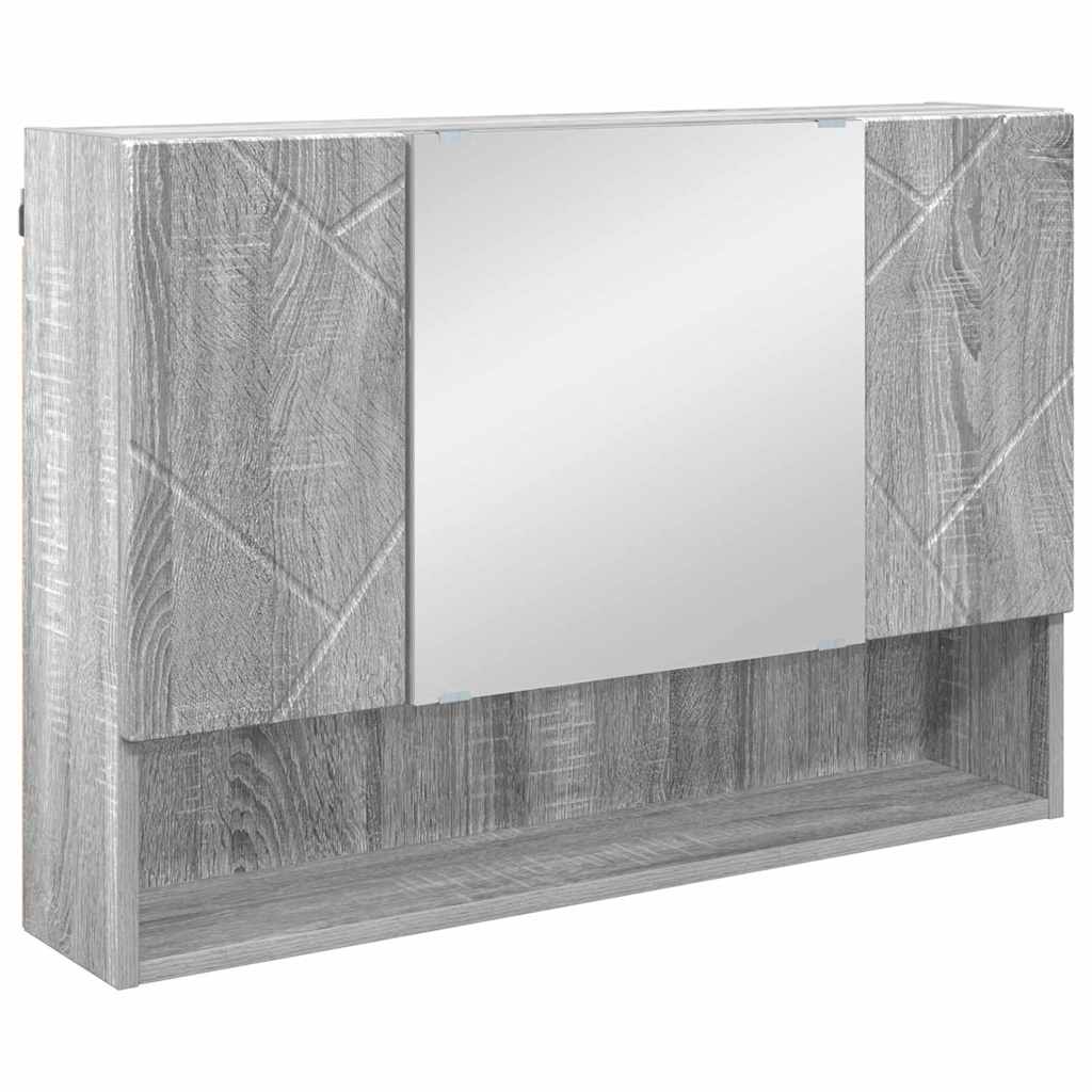 Set de mobilier pentru baie 2 pcs sonoma gri 76.5 x 35 x 64 cm GartenMobel Dekor