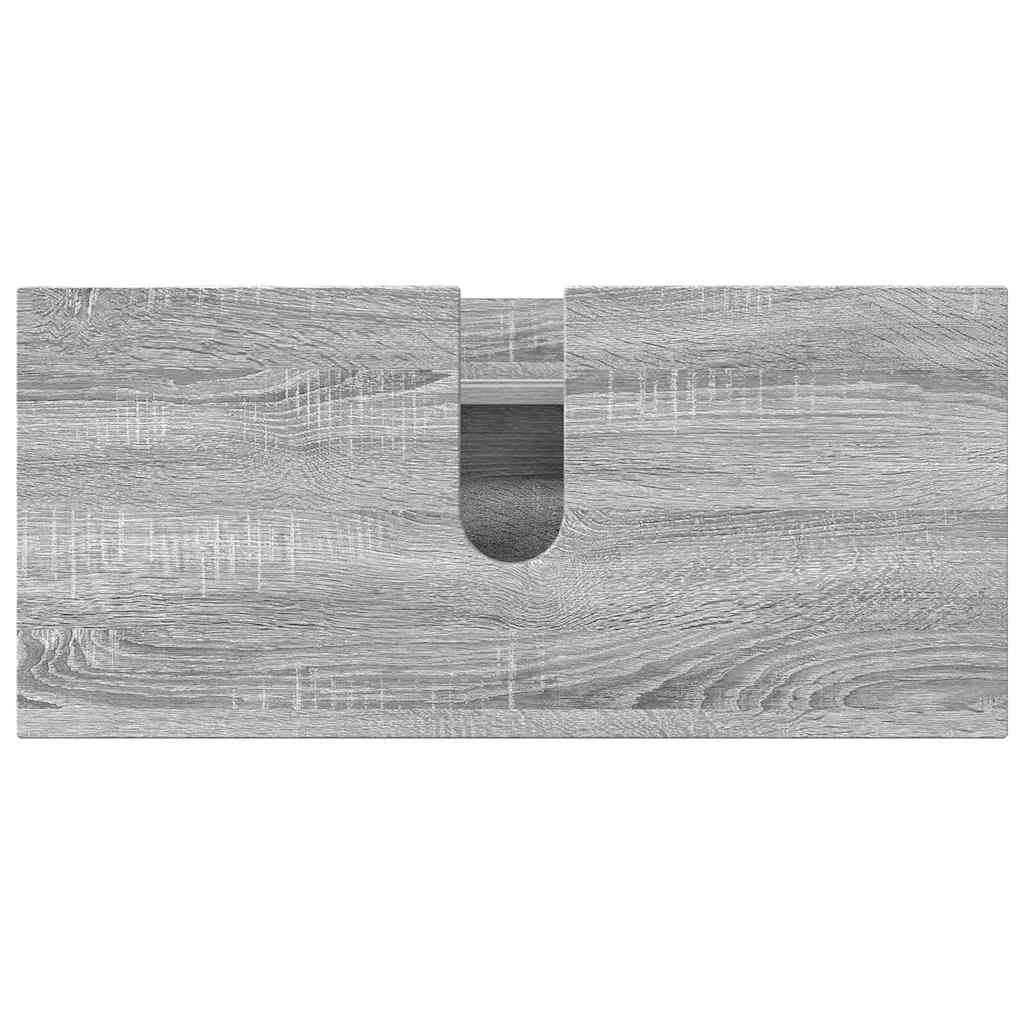 Set de mobilier pentru baie 2 pcs sonoma gri 76.5 x 35 x 64 cm GartenMobel Dekor