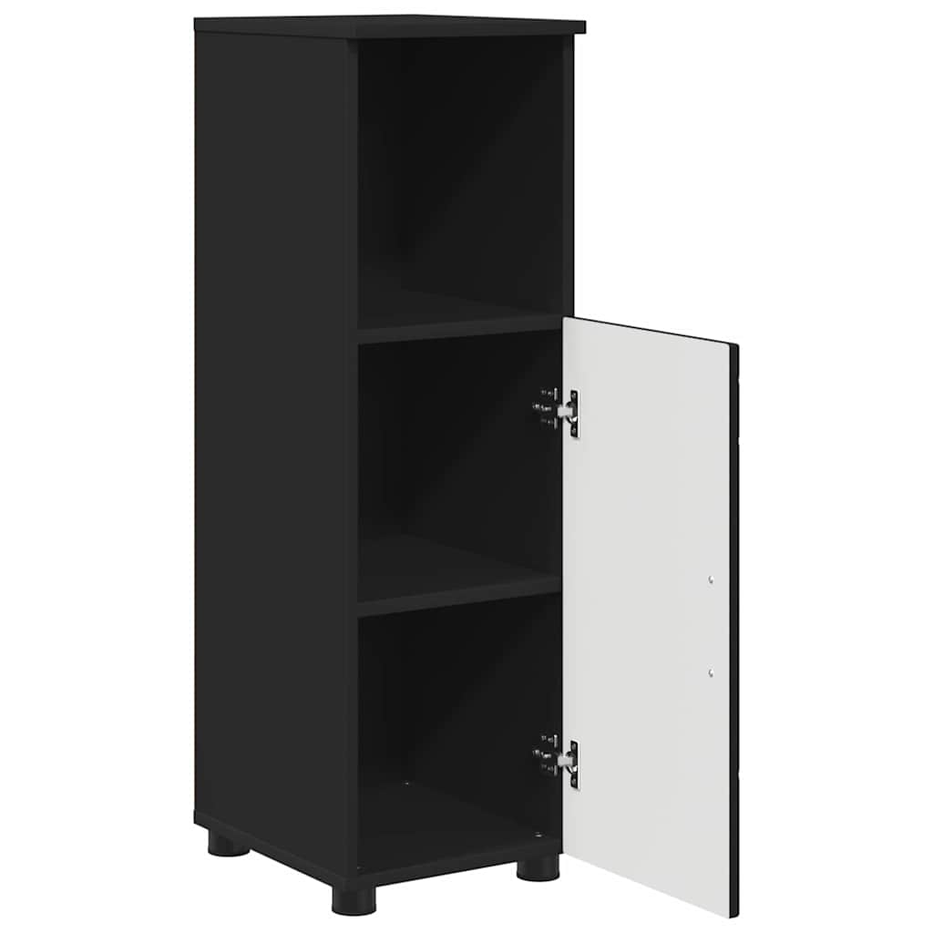 Set de mobilier pentru baie 3 pcs Negru 76.5 x 35 x 64 cm GartenMobel Dekor