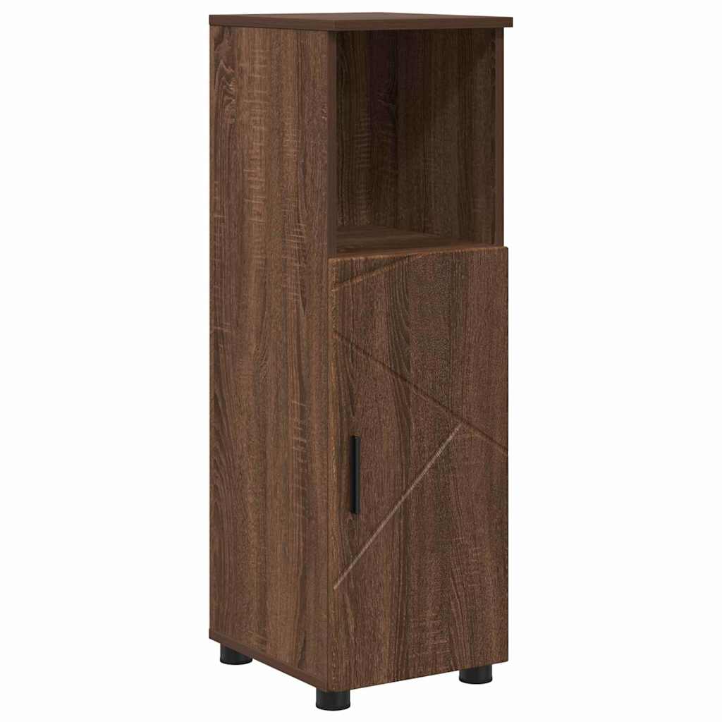 Set de mobilier pentru baie 4 pcs Stejar brun 30 x 35 x 192 cm GartenMobel Dekor