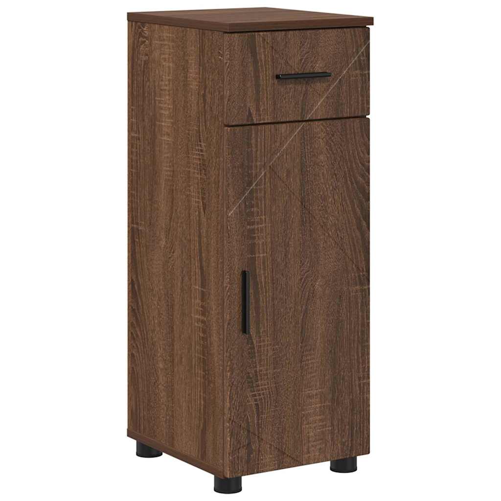 Set de mobilier pentru baie 4 pcs Stejar brun 30 x 35 x 192 cm GartenMobel Dekor