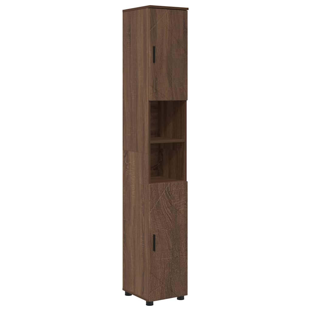 Set de mobilier pentru baie 4 pcs Stejar brun 30 x 35 x 192 cm GartenMobel Dekor