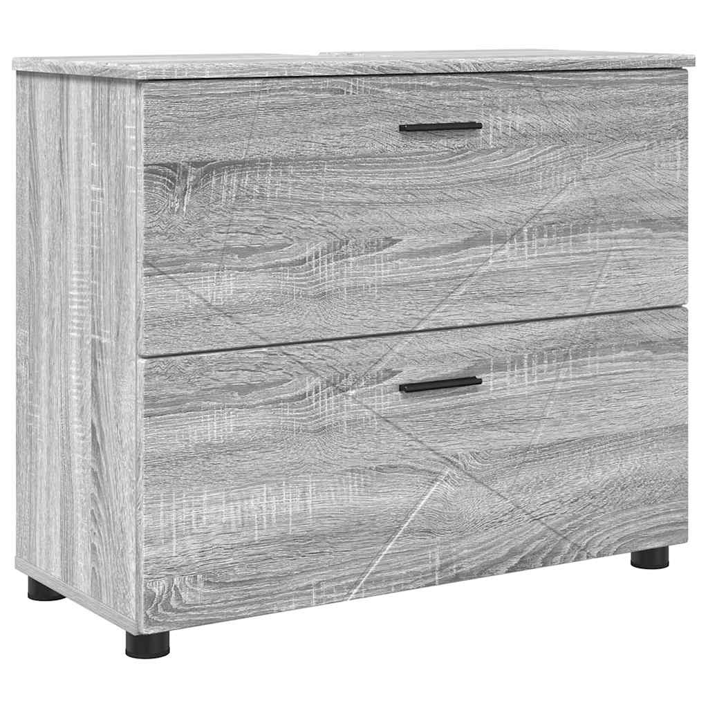 Set de mobilier pentru baie 4 pcs sonoma gri 30 x 35 x 192 cm GartenMobel Dekor