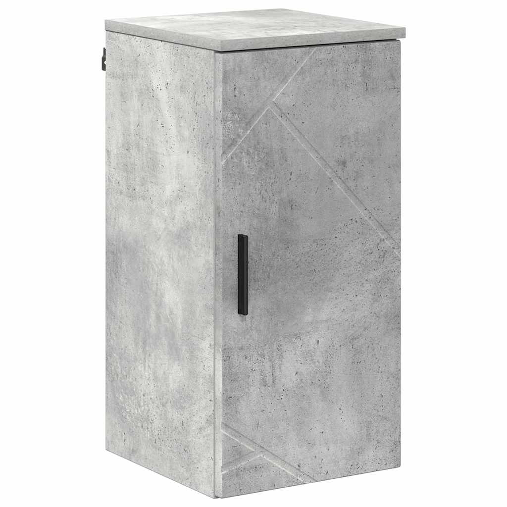 Set de mobilier pentru baie 5 pcs Gri beton 61 x 35 x 64 cm GartenMobel Dekor
