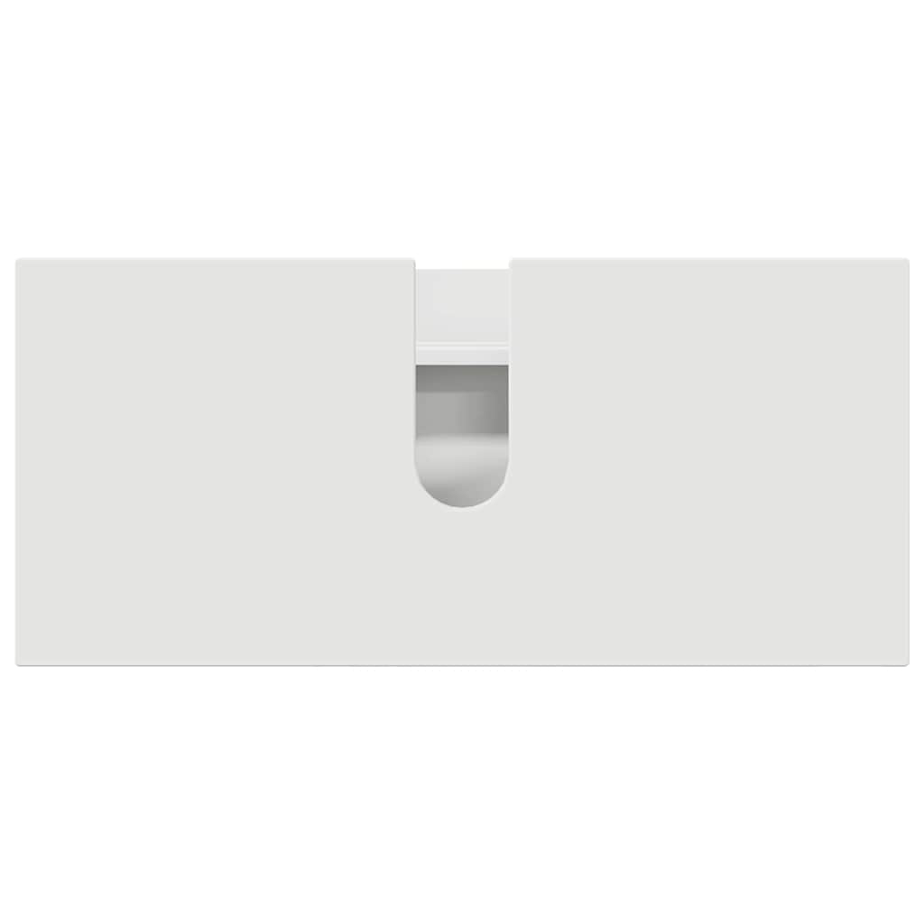 Set de mobilier pentru baie cu raft 4 pcs Alb 30 x 35 x 192 cm GartenMobel Dekor