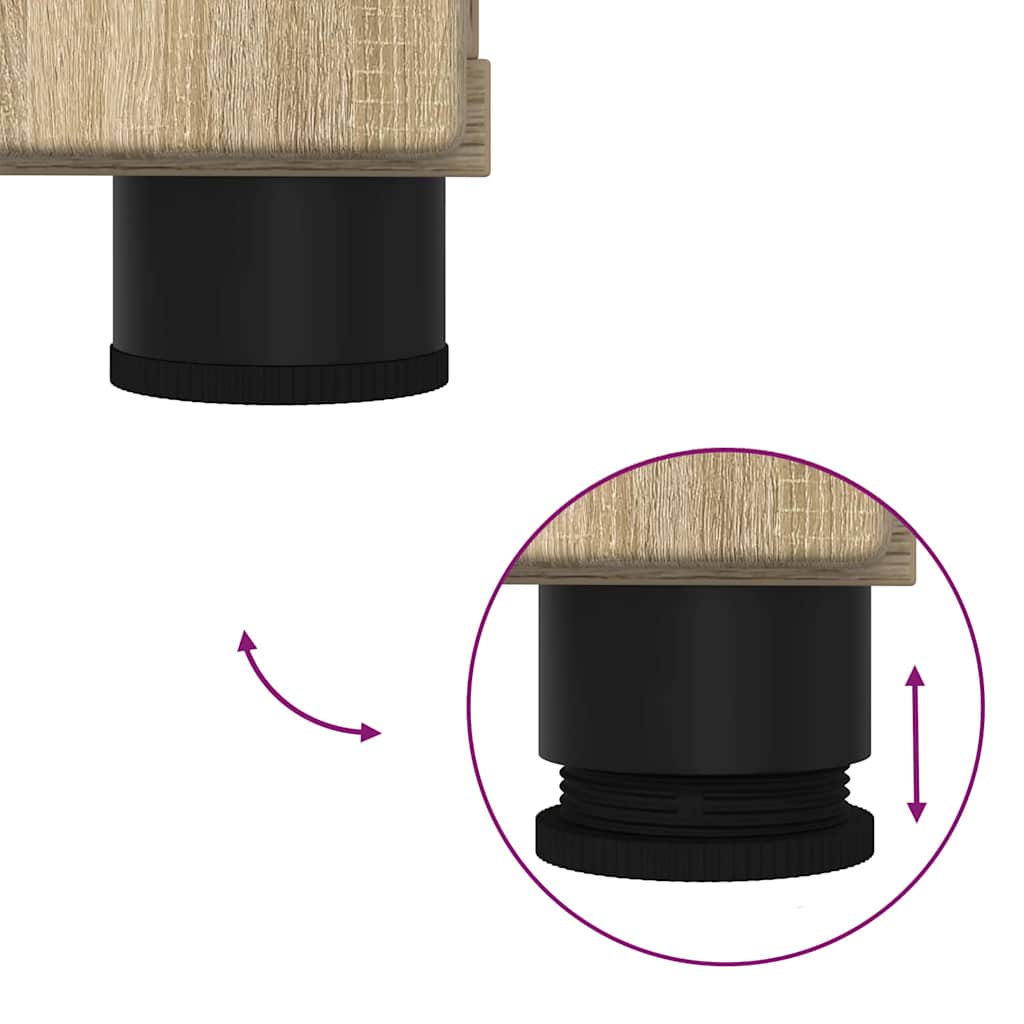 Set de mobilier pentru baie cu sertar 2 pcs Stejar sonoma GartenMobel Dekor