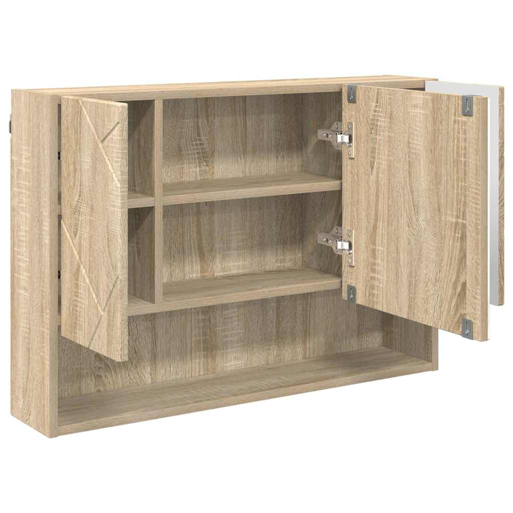 Set de mobilier pentru baie cu sertar 3 pcs Stejar sonoma GartenMobel Dekor