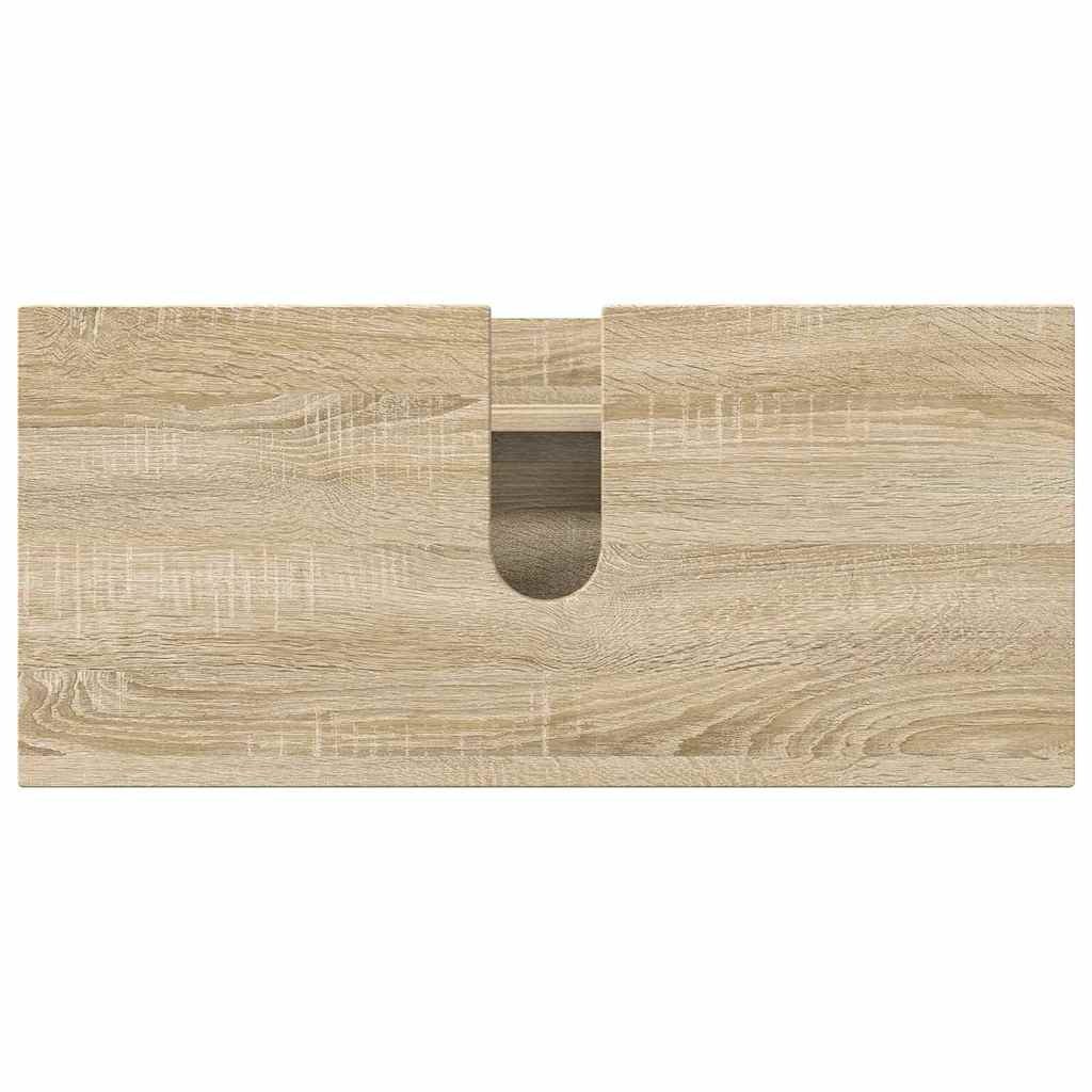 Set de mobilier pentru baie cu sertar 3 pcs Stejar sonoma GartenMobel Dekor