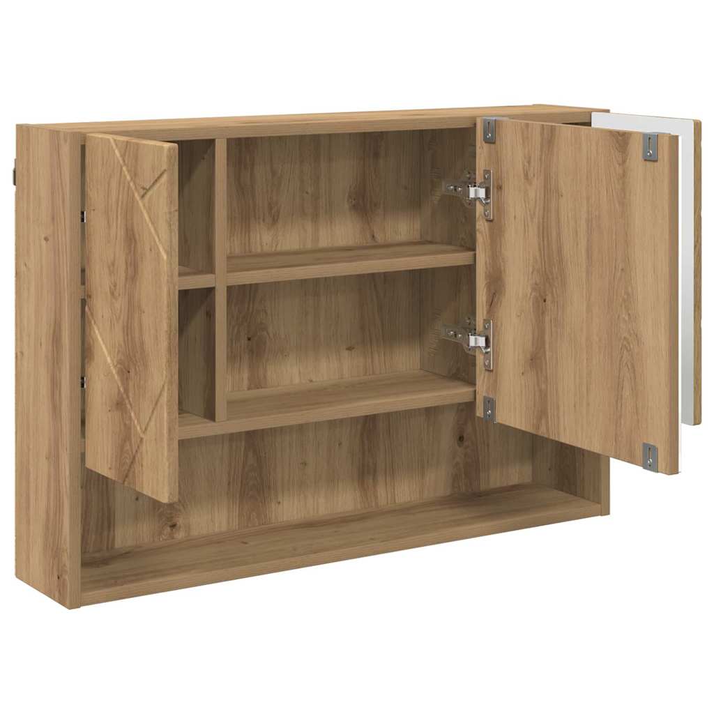 Set de mobilier pentru baie cu sertar 3 pcs stejar artizanal GartenMobel Dekor