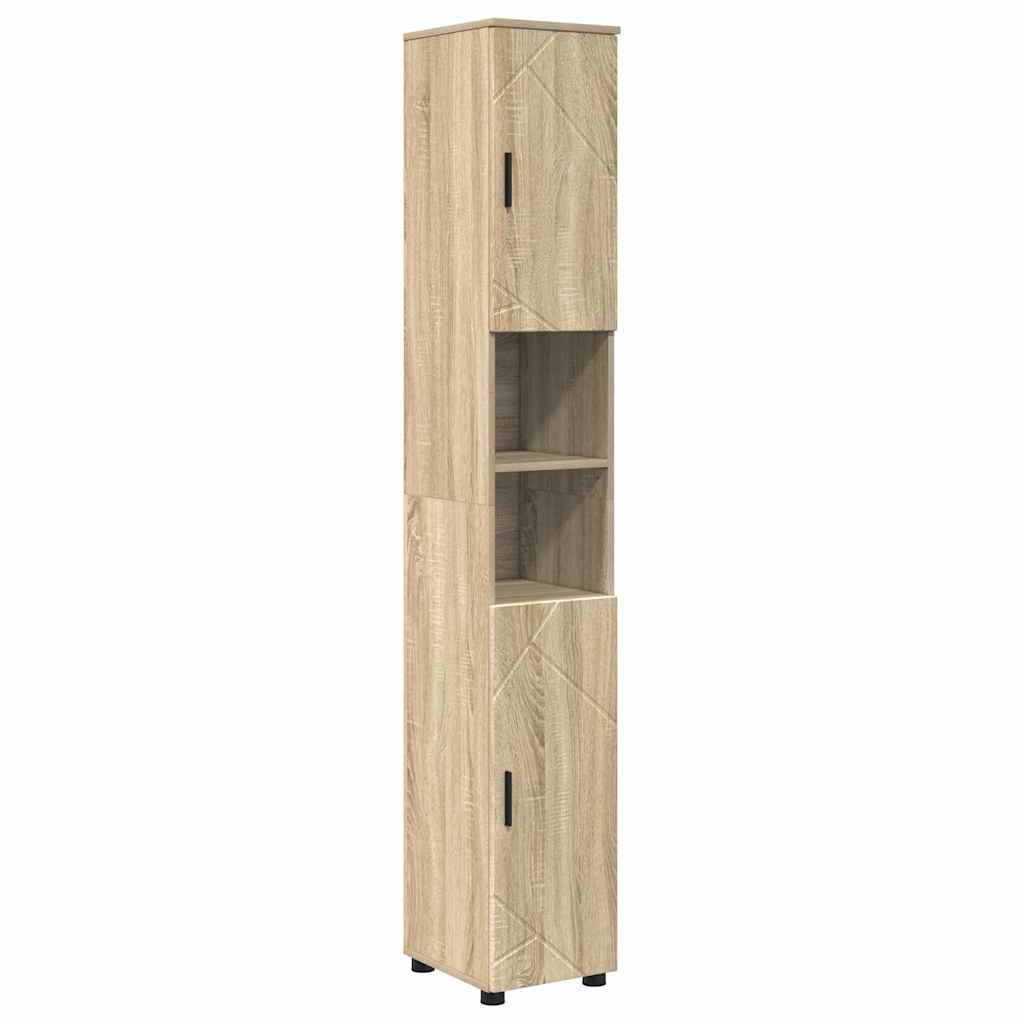 Set de mobilier pentru baie cu sertar 5 pcs Stejar sonoma GartenMobel Dekor