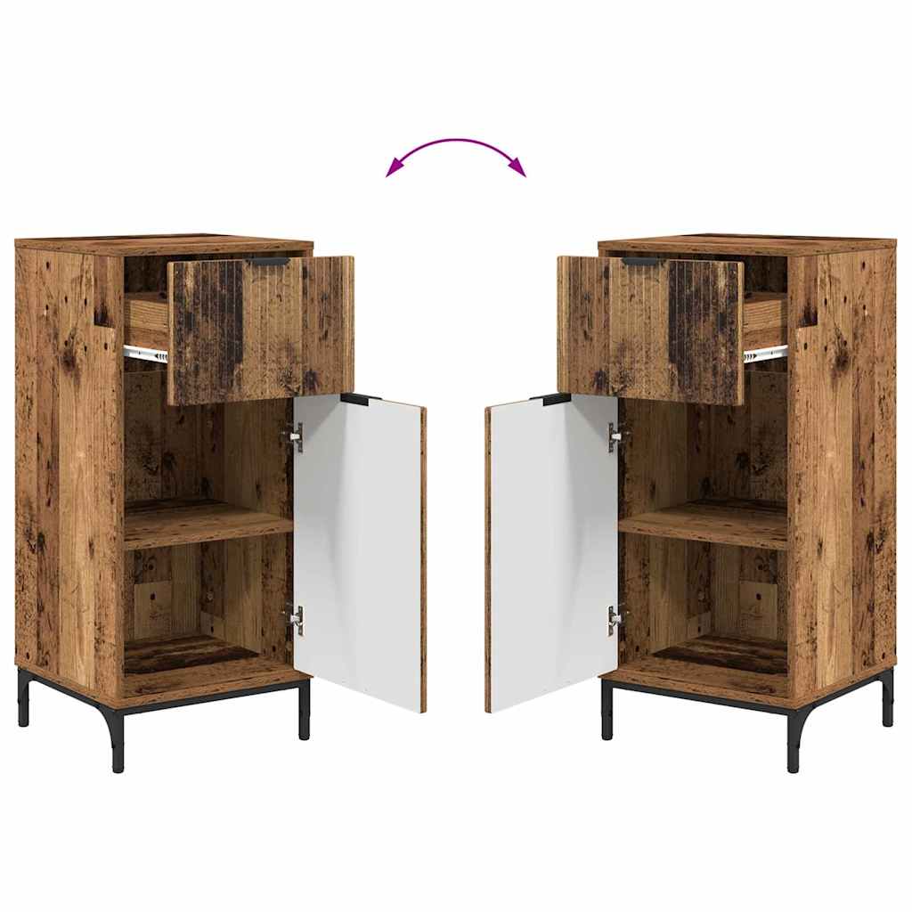 Set de mobilier pentru baie 2 pcs Lemn vechi 39.5 x 36 x 88 cm GartenMobel Dekor