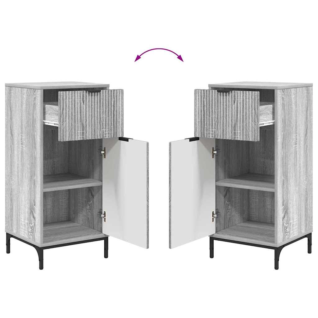 Set de mobilier pentru baie 2 pcs sonoma gri 39.5 x 36 x 88 cm GartenMobel Dekor