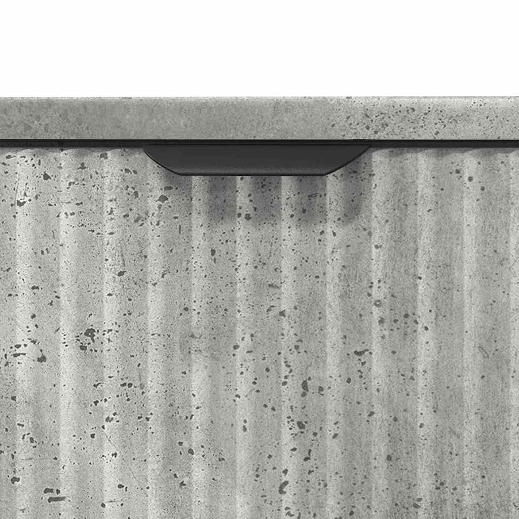Set de mobilier pentru baie 3 pcs Gri beton 39.5 x 36 x 88 cm GartenMobel Dekor