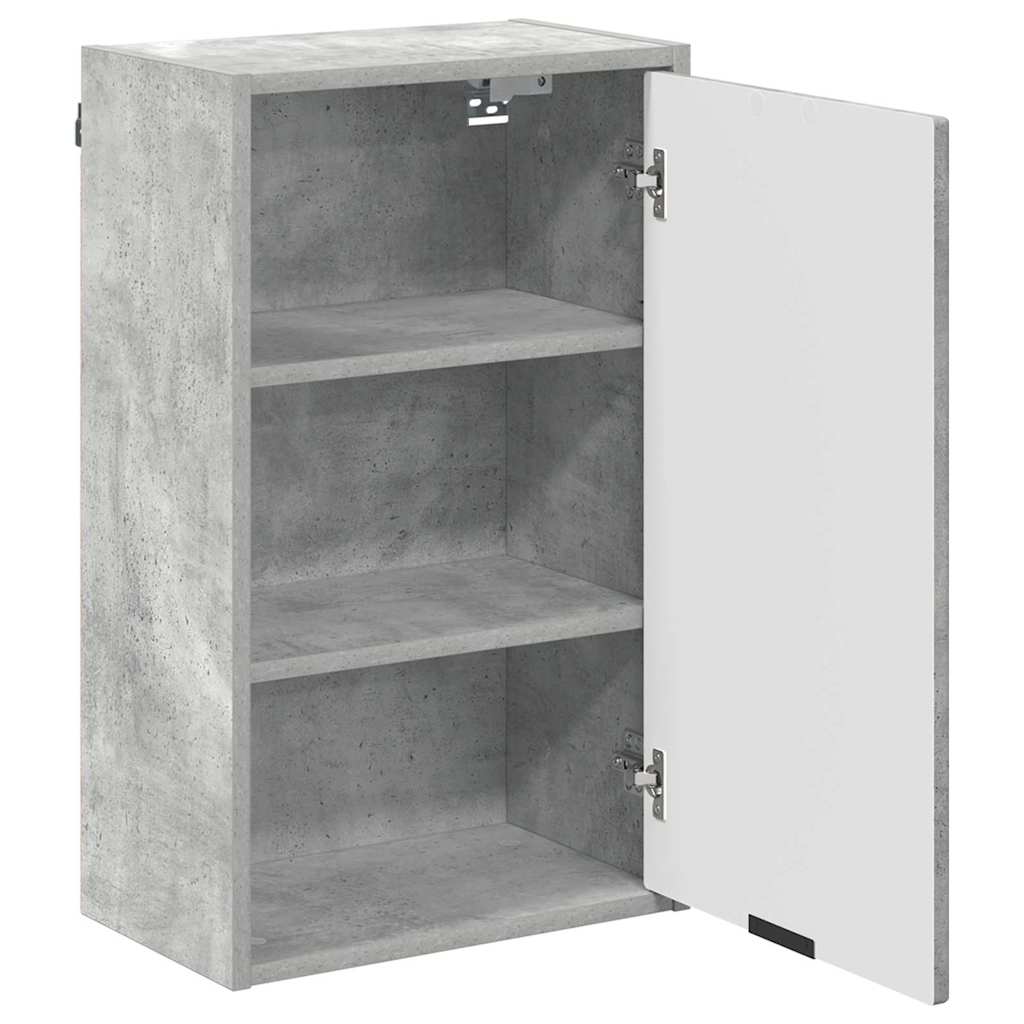 Set de mobilier pentru baie 3 pcs Gri beton 39.5 x 36 x 88 cm GartenMobel Dekor
