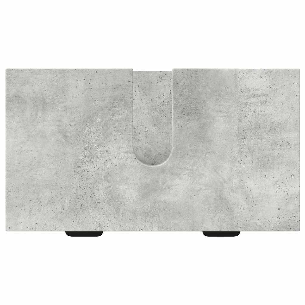 Set de mobilier pentru baie 3 pcs Gri beton 39.5 x 36 x 88 cm GartenMobel Dekor