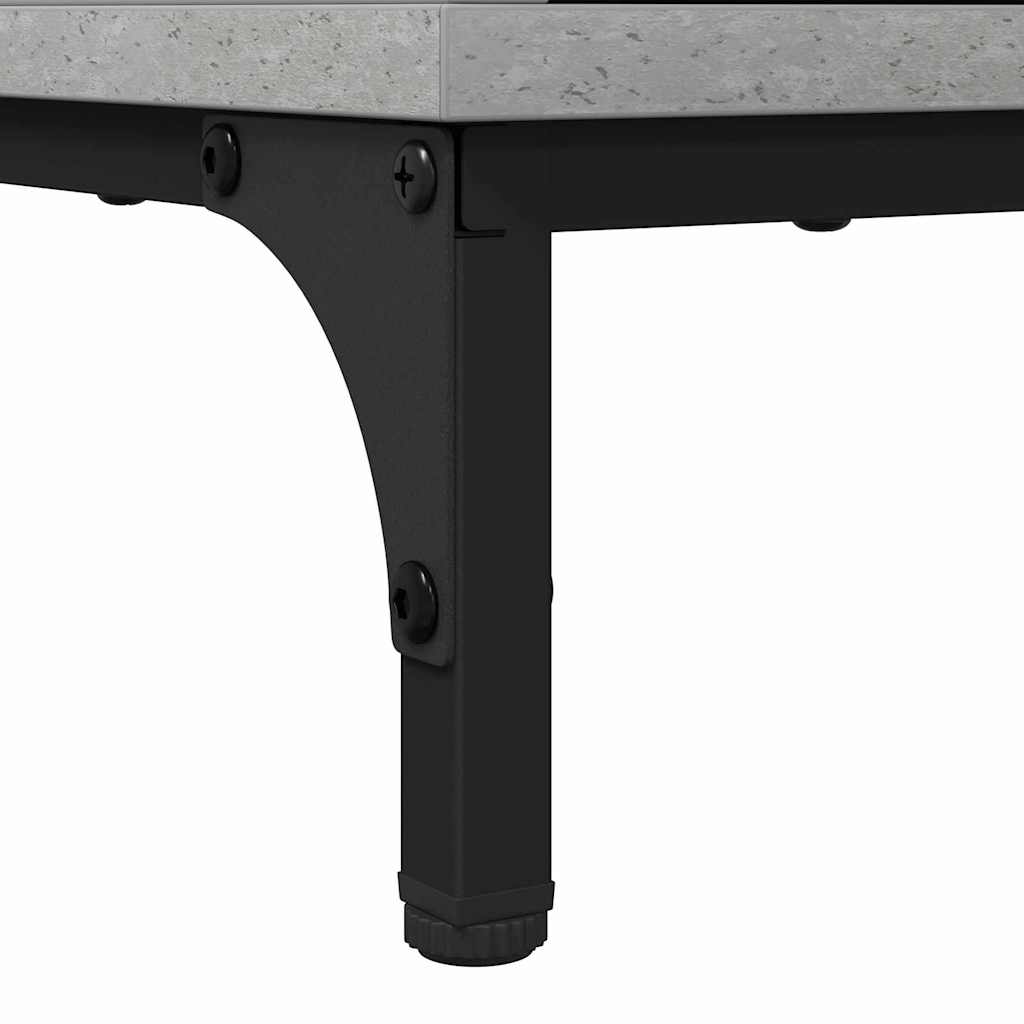 Set de mobilier pentru baie 3 pcs Gri beton 39.5 x 36 x 88 cm GartenMobel Dekor