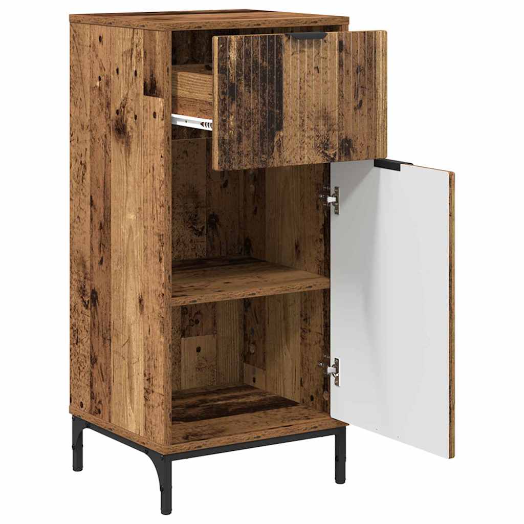 Set de mobilier pentru baie 3 pcs Lemn vechi 39.5 x 36 x 88 cm GartenMobel Dekor