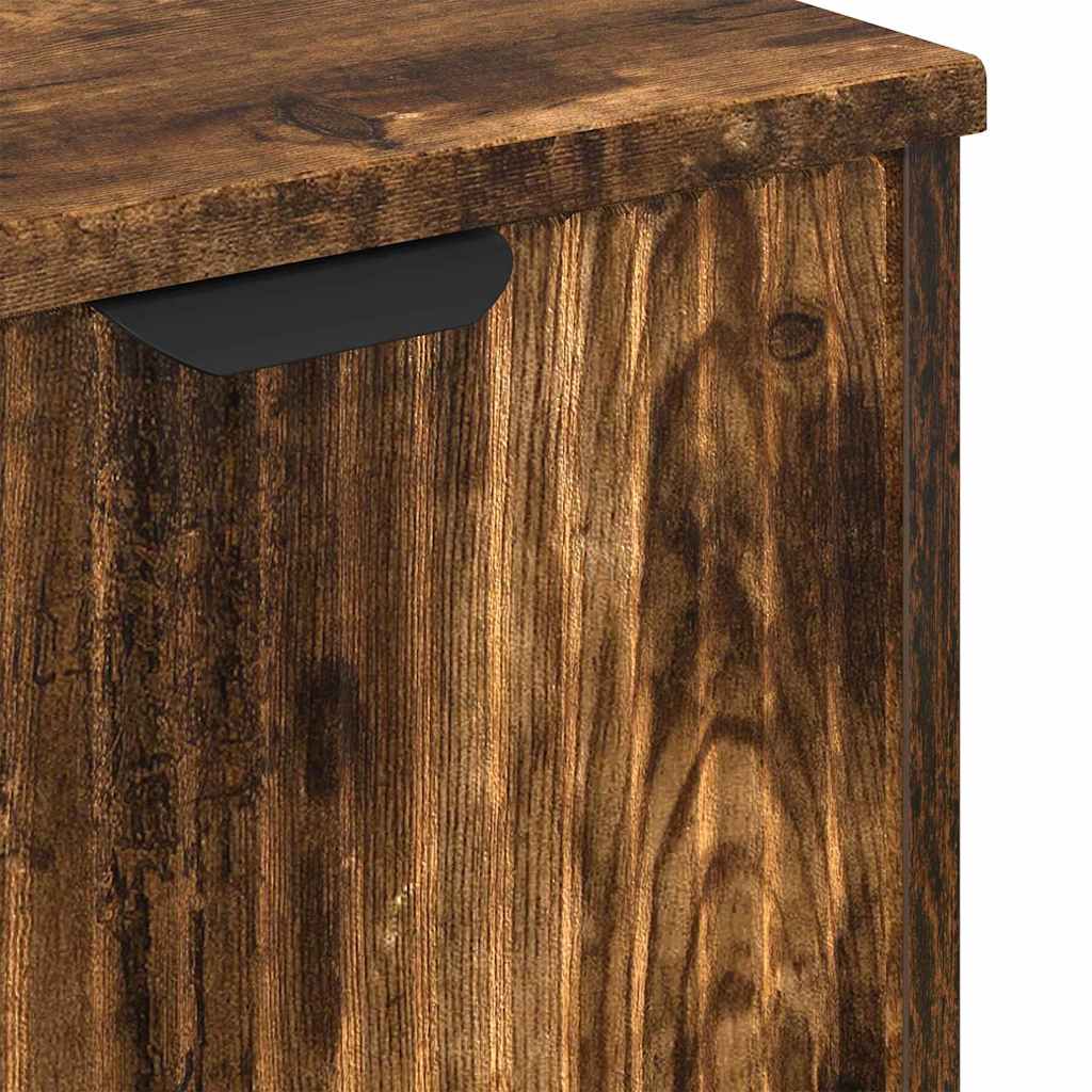 Set de mobilier pentru baie cu sertar 3 pcs Stejar afumat GartenMobel Dekor