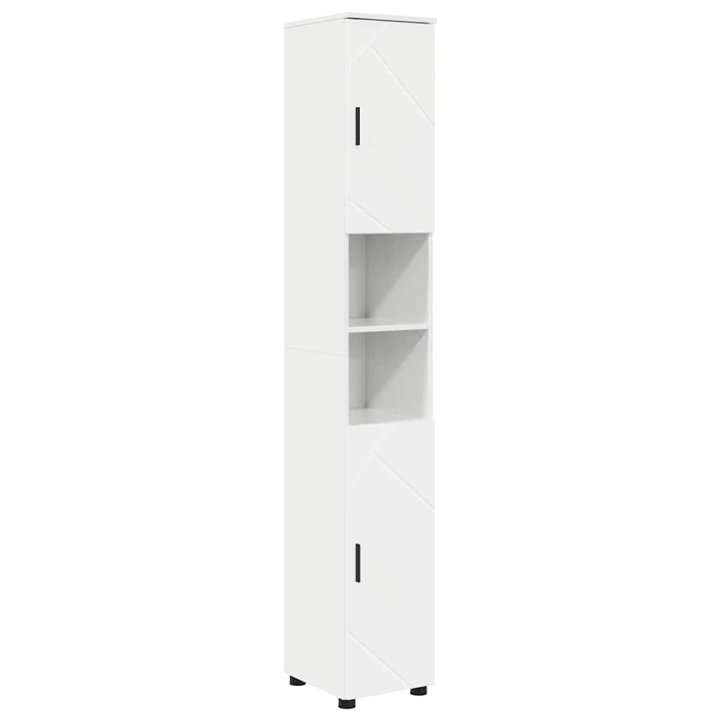 Set de mobilier pentru baie cu sertar 4 pcs Alb foarte lucios GartenMobel Dekor