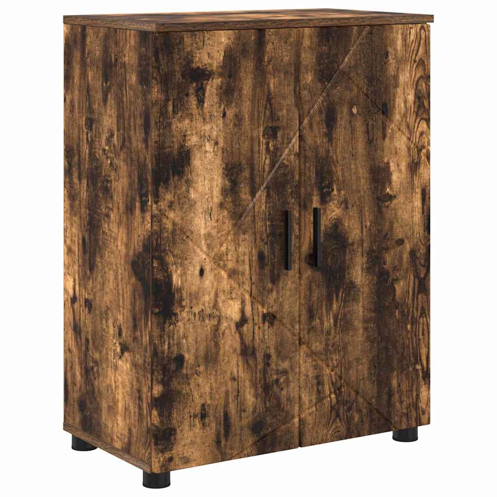 Set de mobilier pentru baie cu sertar 4 pcs Stejar afumat GartenMobel Dekor