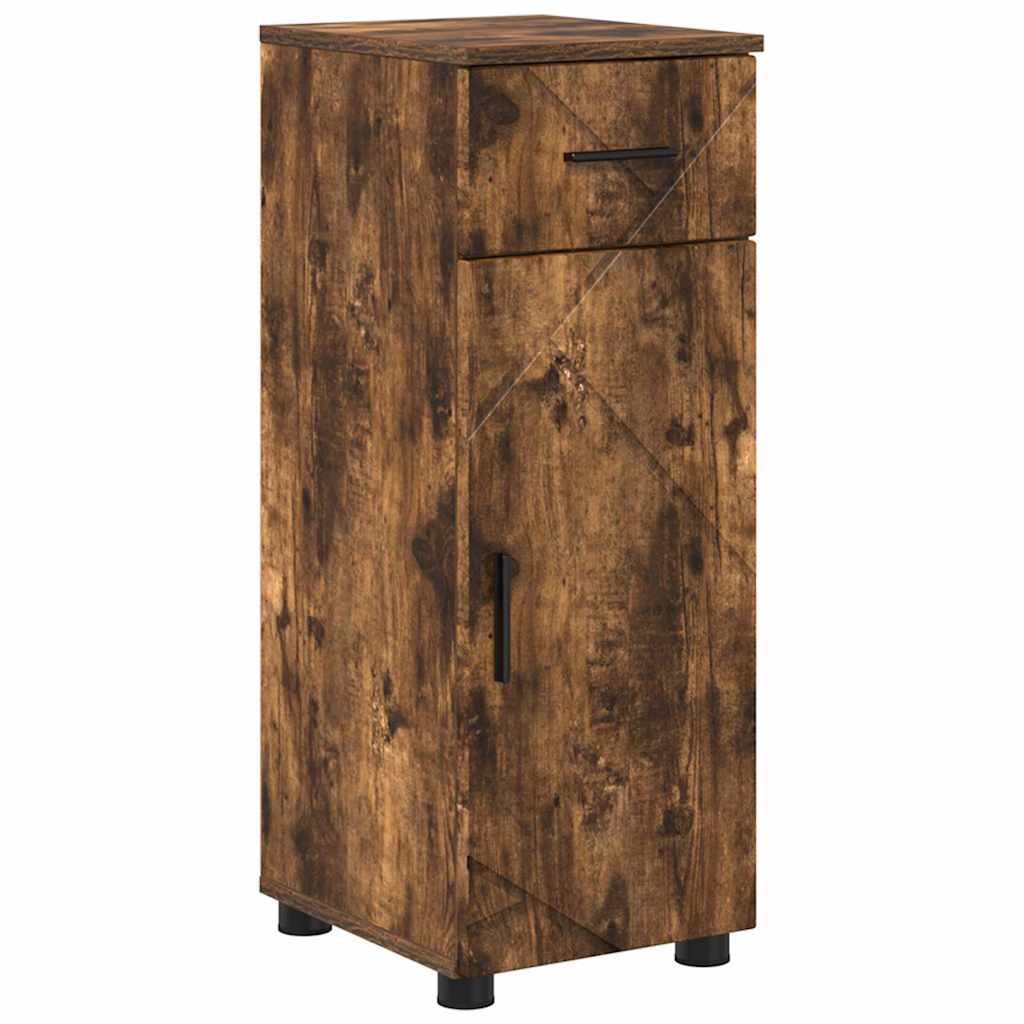 Set de mobilier pentru baie cu sertar 5 pcs Stejar afumat GartenMobel Dekor