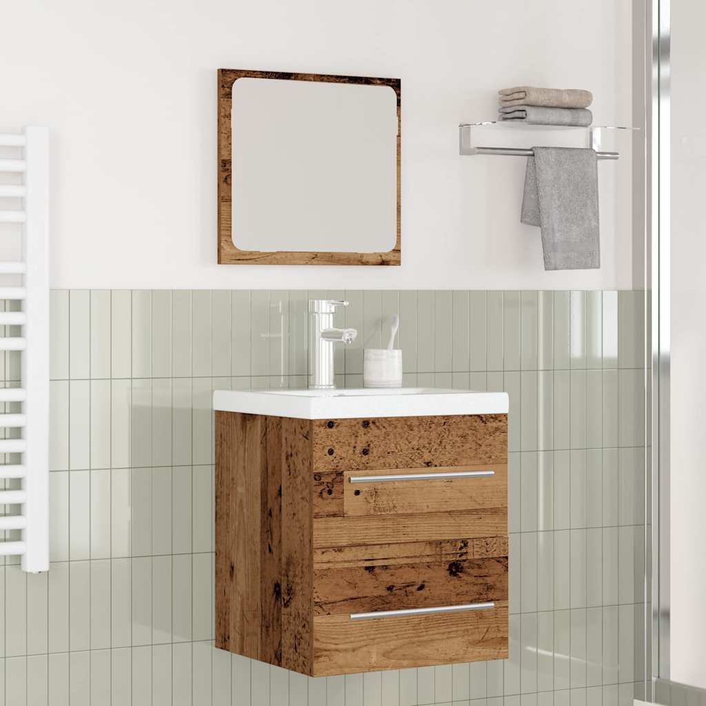 Set de mobilier pentru baie 2 pcs Lemn vechi 41 x 38.5 x 48 cm GartenMobel Dekor