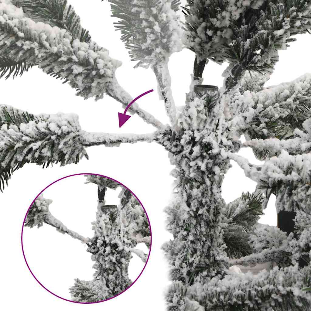 Brad de Crăciun artificial Alb 210 cm PE GartenMobel Dekor