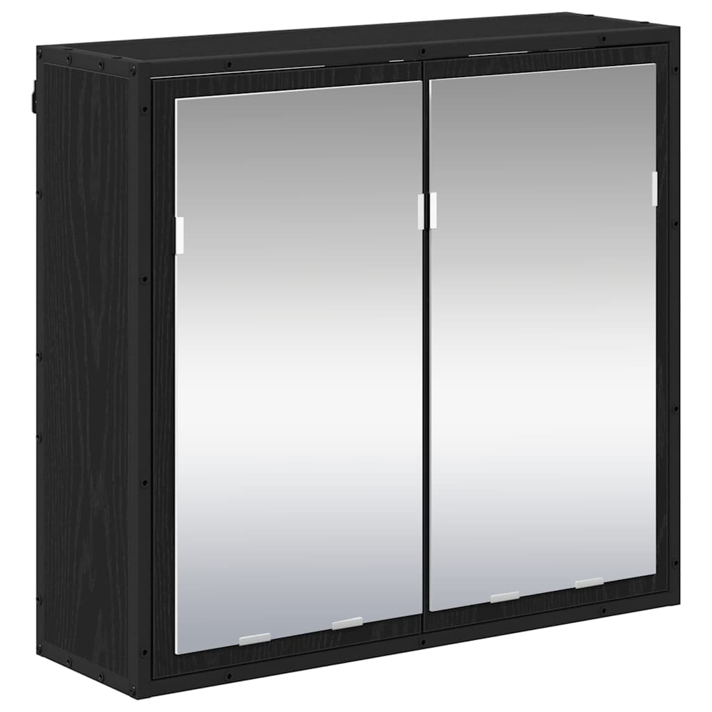 Set de mobilier pentru baie 2 pcs Stejar negru 65 x 33 x 60 cm GartenMobel Dekor