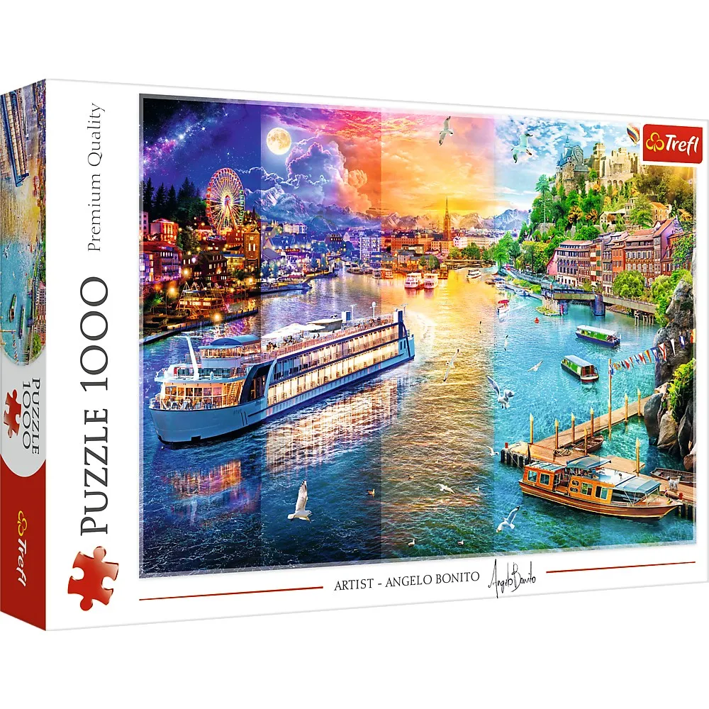 PUZZLE TREFL 1000 CROAZIERA PE RAU SuperHeroes ToysZone
