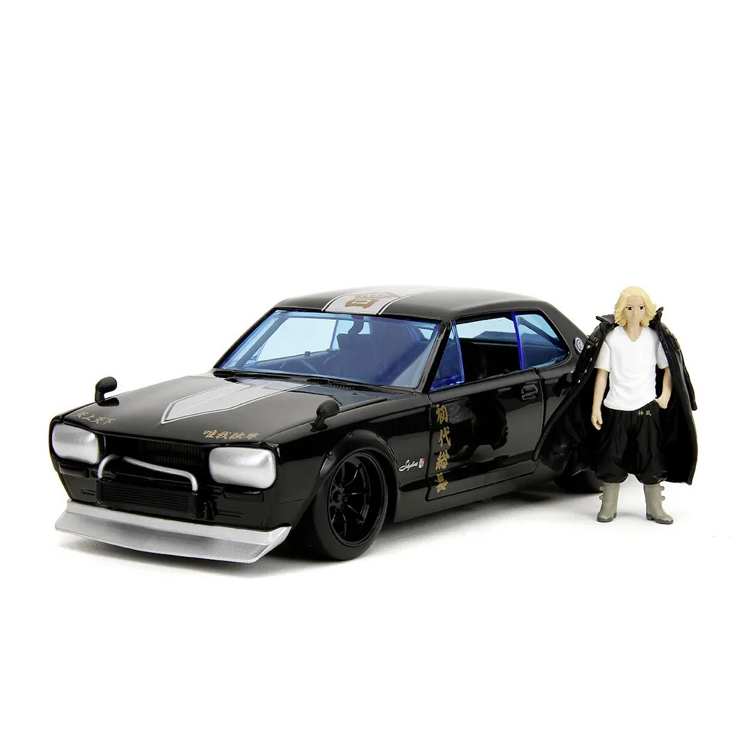JADA SET TOKYO REVENGERS FIGURINA METALICA 7CM SI MASINUTA NISSAN SKYLINE GTR SCARA 1 LA 24 SuperHeroes ToysZone