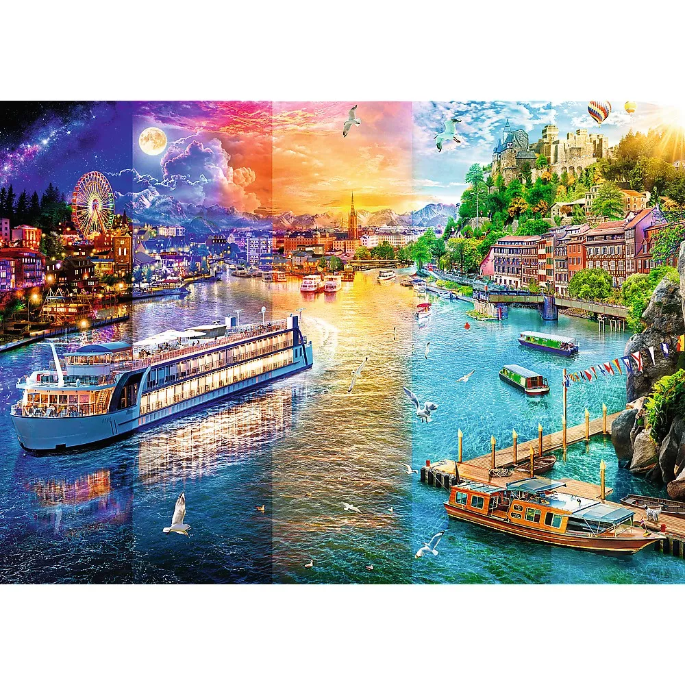 PUZZLE TREFL 1000 CROAZIERA PE RAU SuperHeroes ToysZone