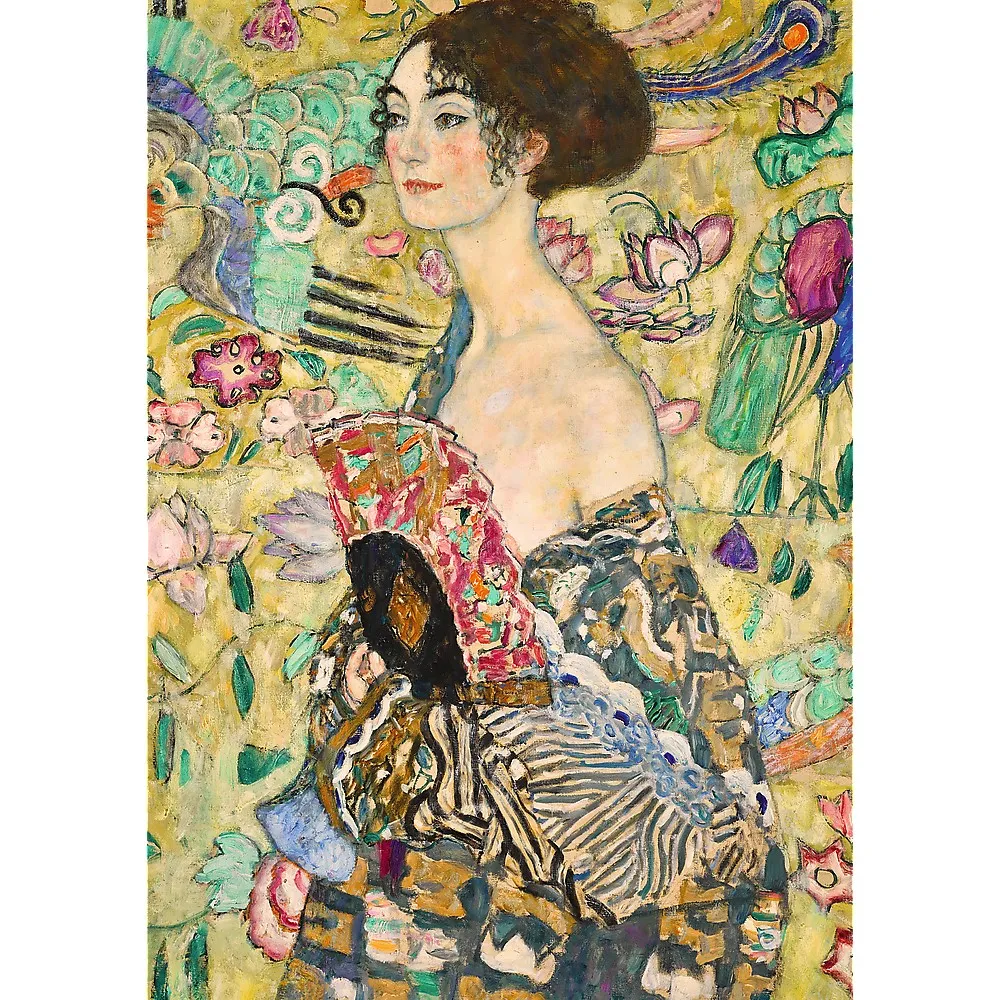 PUZZLE TREFL 1000 ART COLLECTION GUSTAV KLIMT DOAMNA CU EVANTAI SuperHeroes ToysZone