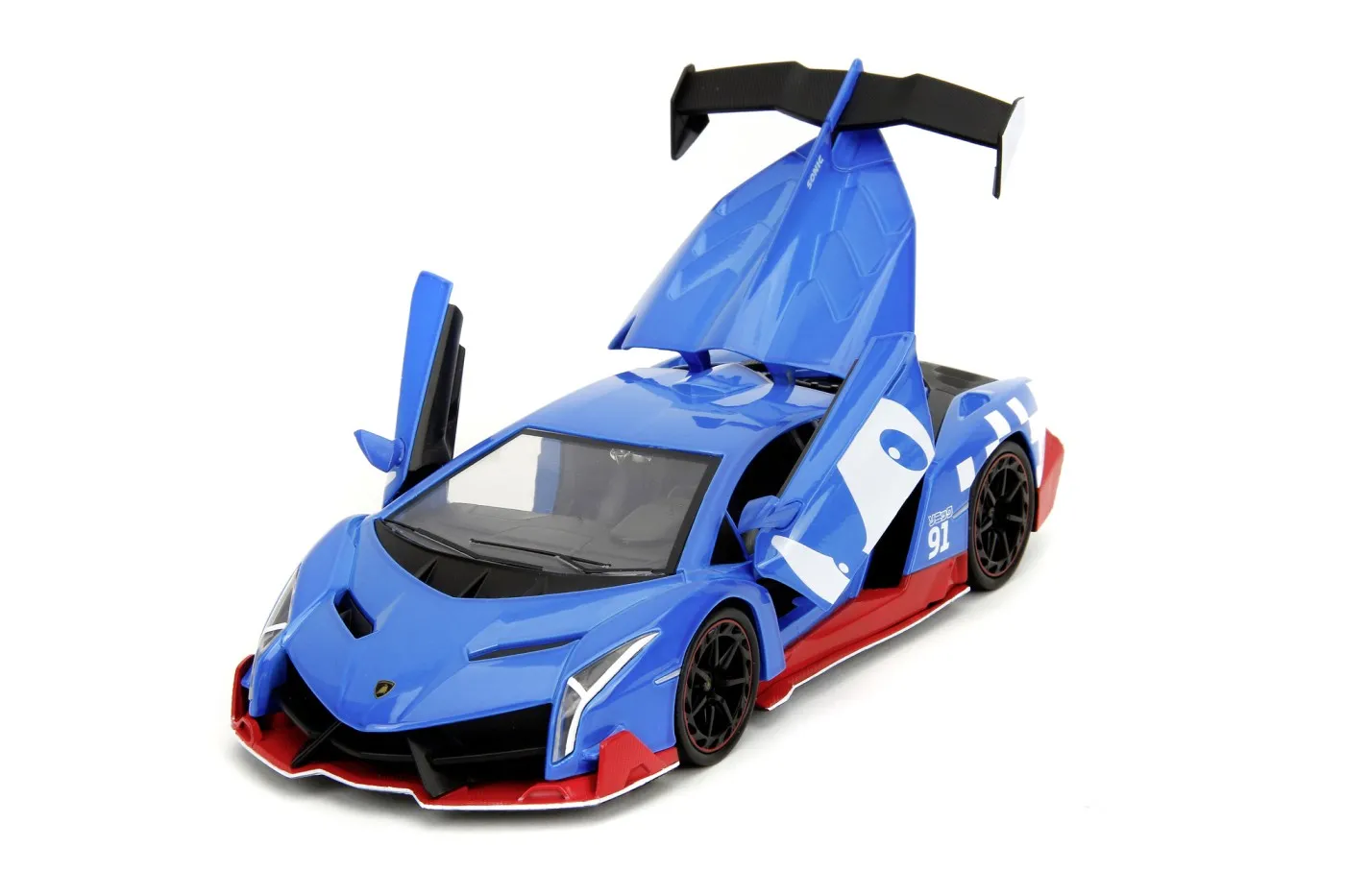 JADA SET FIGURINA ARICIUL SONIC SI MASINUTA METALICA SONIC LAMBORGHINI VENENO SCARA 1 LA 24 SuperHeroes ToysZone